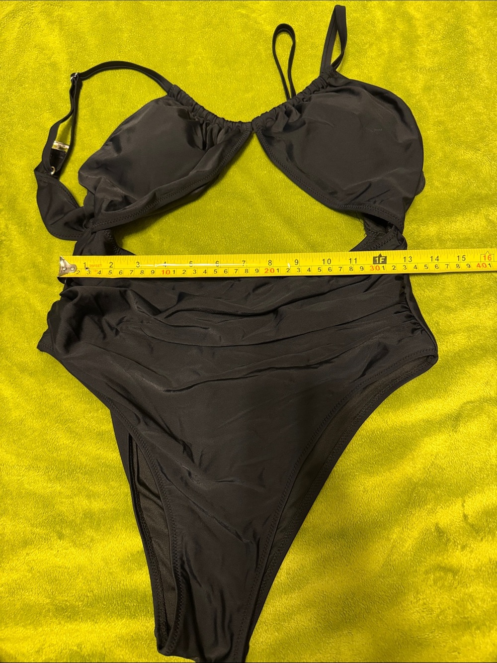 Blooming Jelly Women’s Black & Olive Two-Piece Swim Set One Piece Black Sz L - Picture 12 of 12